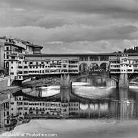 Buy canvas prints of  Ponte Vecchio Florence Tuscany Italy by Diana Mower