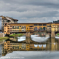 Buy canvas prints of  Ponte Vecchio Florence Tuscany Italy  by Diana Mower