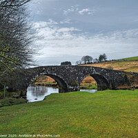 Buy canvas prints of Old road bridge Two Bridges Dartmoor  by Diana Mower