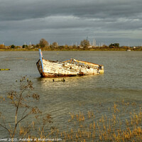 Buy canvas prints of Ship wreck Maldon Essex  by Diana Mower