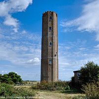 Buy canvas prints of The Naze Tower Walton Essex by Diana Mower