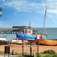 Buy canvas prints of Deal Seafront Kent by Diana Mower