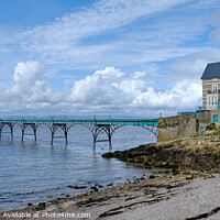 Buy canvas prints of Clevedon Pier Panoramic Somerset by Diana Mower