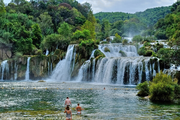 Skradinski buk  Waterfalls Krka Croatia  Picture Board by Diana Mower