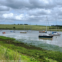 Buy canvas prints of Holbrook Creek Suffolk by Diana Mower