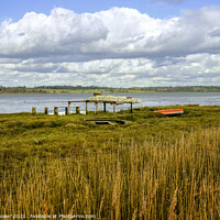 Buy canvas prints of River Stour Mistley Essex by Diana Mower