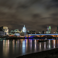 Buy canvas prints of St Pauls nightscape by Carmen Clark