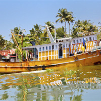 Buy canvas prints of Uphill climb for Kerala fishing boat by Arfabita  