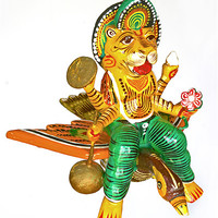 Buy canvas prints of 4 of 4 Lord Narasimha on peacock by Arfabita  