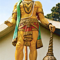 Buy canvas prints of statue of Hanuman at dharumsala by Arfabita  