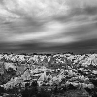 Buy canvas prints of Thunder clouds over Cappadocia by Arfabita  