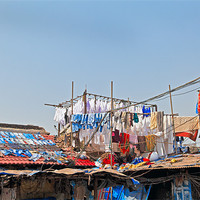 Buy canvas prints of Drying clothes Indian Style by Arfabita  