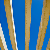 Buy canvas prints of Concrete Abstract rich blue sky by Arfabita  
