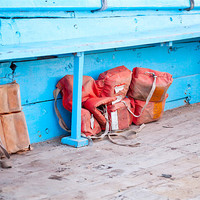Buy canvas prints of Ocean survival safety Jackets by Arfabita  