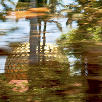 Buy canvas prints of Motion Blur Matrimandir at Auroville from a mov by Arfabita  