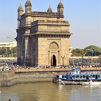 Buy canvas prints of India Gateway from Taj Ocean View by Arfabita  