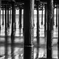Buy canvas prints of Under the Pier by Panas Wiwatpanachat