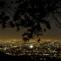 Buy canvas prints of L.A. City Lights by Panas Wiwatpanachat