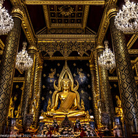 Buy canvas prints of Golden Buddha by Panas Wiwatpanachat