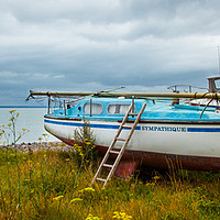 Buy canvas prints of Stranded Boat by Paul Savage