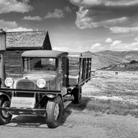 Buy canvas prints of Old Pick-up Truck at Bodie Ghost Town by paul lewis