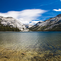 Buy canvas prints of  Tenaya Lake in the Tioga Pass Yosemite National P by paul lewis