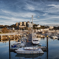 Buy canvas prints of Torquay Marina by Louise Wagstaff