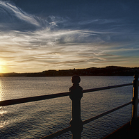 Buy canvas prints of Princess Pier Sunset 3 by Louise Wagstaff