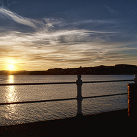 Buy canvas prints of Princess Pier Sunset 4 by Louise Wagstaff