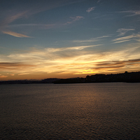 Buy canvas prints of Torquay Sunset 3 by Louise Wagstaff
