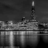Buy canvas prints of London at night by Ian Mayou