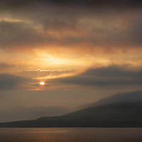 Buy canvas prints of Highland Isle Sunset by Ed Pettitt
