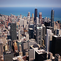 Buy canvas prints of Chicago Skyline by Ed Pettitt