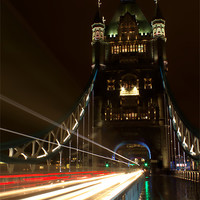 Buy canvas prints of Tower Bridge at Night by Photographer Obscura