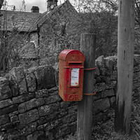 Buy canvas prints of Post Box In The Peaks by Jonathan Swetnam