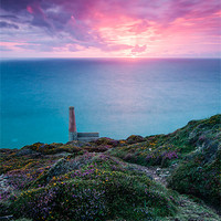 Buy canvas prints of Wheal Coates Mine Sunset by Jonathan Swetnam