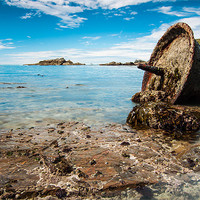 Buy canvas prints of Anchor At Lizard by Jonathan Swetnam