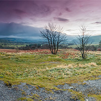 Buy canvas prints of Hope Valley Sunrise Panorama by Jonathan Swetnam