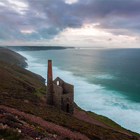 Buy canvas prints of Wheal Coates Mine Sunset by Jonathan Swetnam