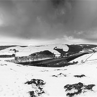Buy canvas prints of Lead Hill Panorama Mono by Jonathan Swetnam