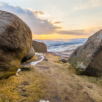 Buy canvas prints of Hope Valley Through Higger Tor by Jonathan Swetnam