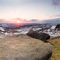 Buy canvas prints of Higger Tor Panorama by Jonathan Swetnam