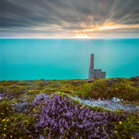 Buy canvas prints of Wheal Coates Mine Long Exposure by Jonathan Swetnam