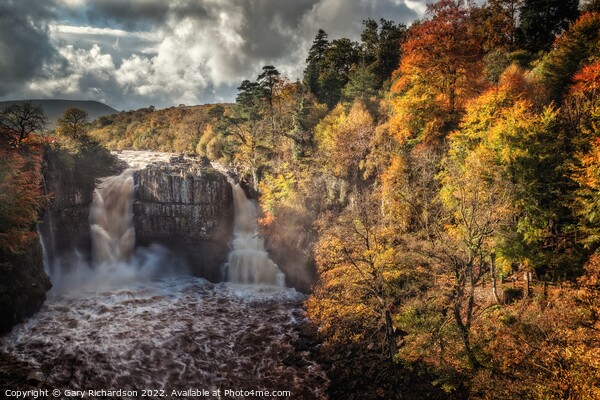 High Force Waterfall Picture Board by Gary Richardson