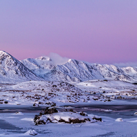 Buy canvas prints of A winters morning on Rannoch Moor by Gary Richardson