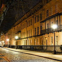 Buy canvas prints of Queen Square at night by Judith Parkyn