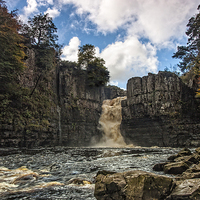 Buy canvas prints of  High Force Waterfall by Dave Evans