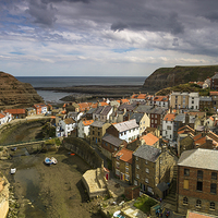 Buy canvas prints of  Staithes by Dave Evans