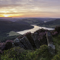 Buy canvas prints of Bamford Edge Sunset by Dave Evans