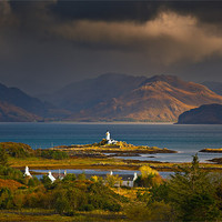 Buy canvas prints of Isle Of Ornsay Lighthouse, Skye by Ashley Chaplin